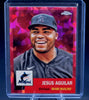 2022 Topps Chrome Platinum Anniversary Baseball Jesus Aguilar RED ATOMIC /100
