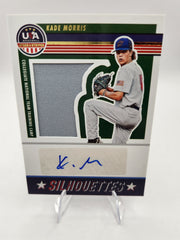 2023 Panini Stars & Stripes USA Baseball Silhouettes Autograph Kade Morris SIL-KM /200