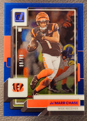 2022 Panini Clearly Donruss Ja'Marr Chase #11 Blue Acetate /99