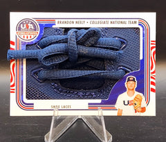 2024 PANINI USA BASEBALL STARS AND STRIPES Brandon Neely JM-NEE (SHOE LACES) /2