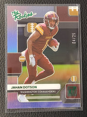 2022 Panini Clearly Donruss The Rookies Jahan Dotson /25 #TR-8 Commanders