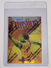 1997-98 Topps Finest Refractor Shaquille O’Neal #50 Theme F25 Lakers