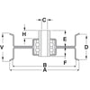 STENS 280-812 Flat Idler 6-3/4" replaces Hustler 602821