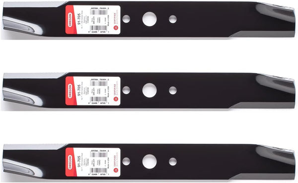 3-PACK Oregon 91-705 BLADE SIMPLICITY 1704100 16-1/8"X3/4" Snapper 1727774, 1704100, 1716696