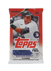 SINGLE PACK of 2023 Topps Series 2 Baseball Hobby Box (14 Cards per Pack)