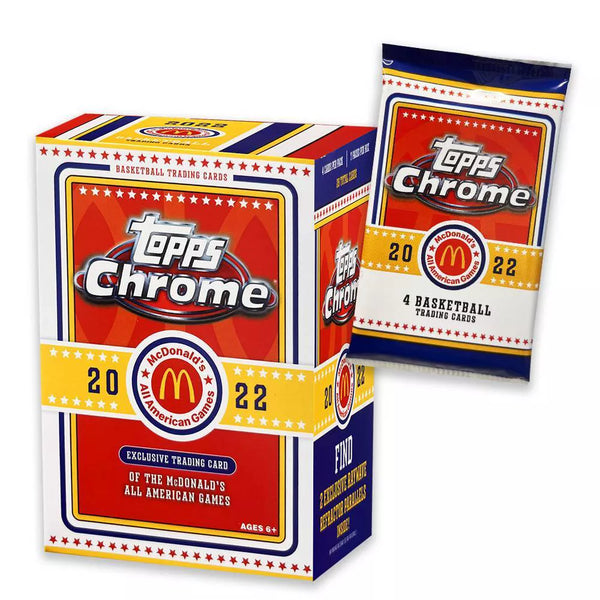 2022 Topps CHROME McDonald's All-American Basketball Blaster Box (7 packs/box, 4 cards/pack)