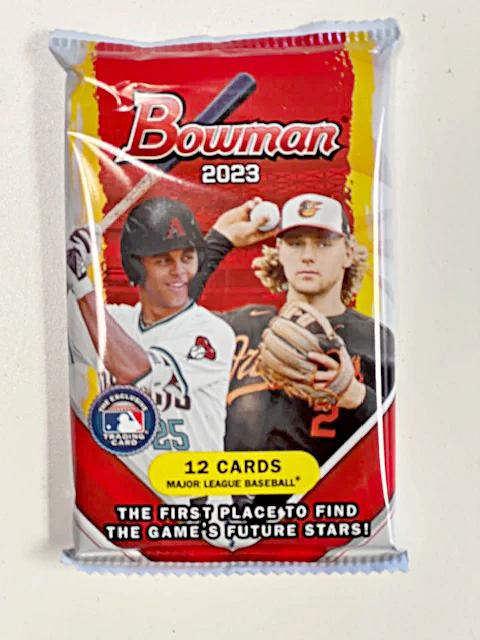 SINGLE Pack of 2023 Topps Bowman Baseball Blaster Box (12 cards per pa –  PartMart