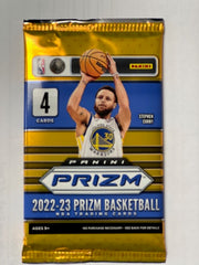 SINGLE PACK of 2022-23 PANINI PRIZM NBA Basketball Retail Box (4 Cards per pack)