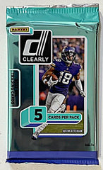 SINGLE PACK of 2022 Panini Clearly Donruss Football Hobby (5-CARDS PER PACK)