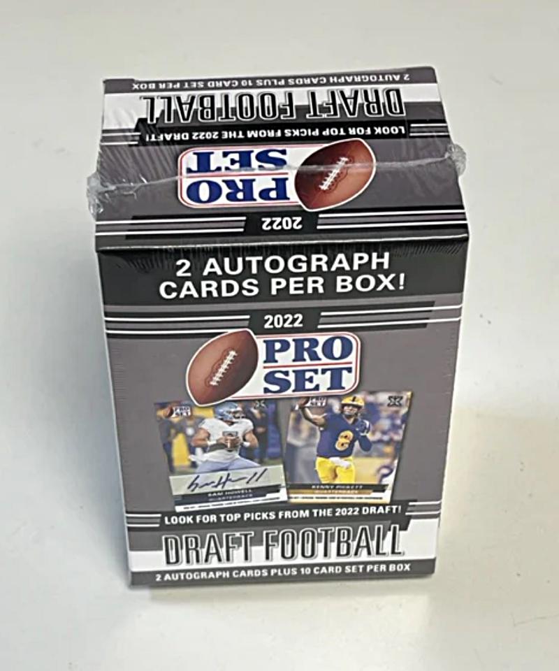 2022 Leaf Draft Football Pro Set Trading Card Blaster Box