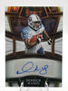 Derrick Mason 2022 Panini Select Signatures White Prizm Auto /50 SSP-DEM
