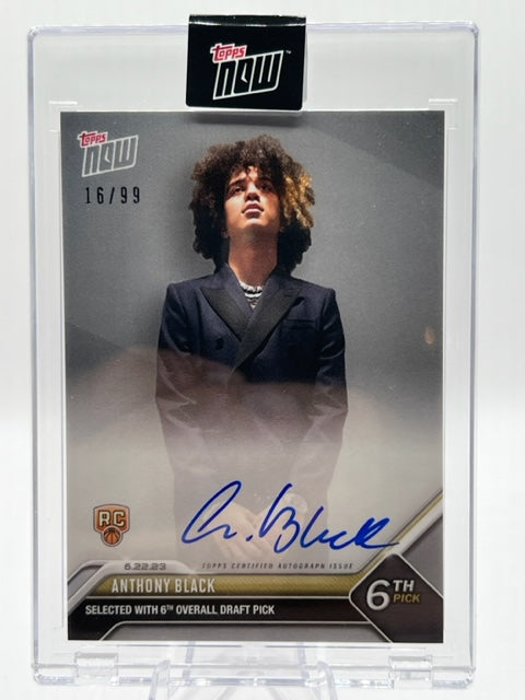 2023 Topps NOW® ANTHONY BLACK Basketball D4 ON-CARD AUTOGRAPH 