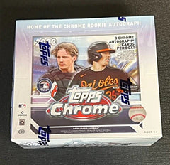 2023 Topps Chrome Baseball Jumbo HTA Factory Sealed Box