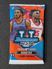 SINGLE Pack of 2022/23 Bowman University's Best Basketball Hobby Box (1 pack/ 5 cards)