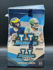 2022 Bowman's Best University Football Hobby Box Factory Sealed (12 packs, 5 cards per pack)