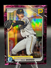 2024 Bowman Chrome PURPLE LUNAR Paul Skenes Pittsburgh Pirates #BCP-125 125/199