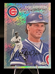 2023 Topps Chrome Platinum #467 Ryne Sandberg Topps Fractor Logofractor /499