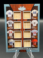 2024 Leaf Lumber Baseball All-Time Lumber Draft Beltran, Buckner, Williams, Berkman, Evans, Vizquel, Cey, Clark /6