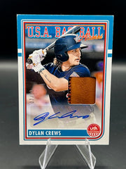 2024 Panini Stars & Stripes Dylan Crews Autograph Glove Relic #'d to /10