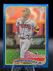 2024 Topps Silver Pack T89C-28 Ronald Acuna Jr 1989 Blue Mojo /150