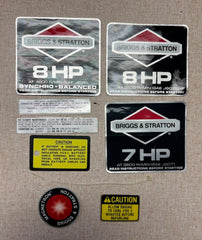 491182 Decal Kit 7 & 8 HP Briggs and Stratton NOS