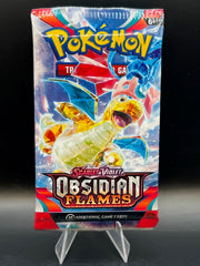 SINGLE PACK of Pokémon Scarlet & Violet OBSIDIAN FLAMES Booster Box (10 cards/pack)