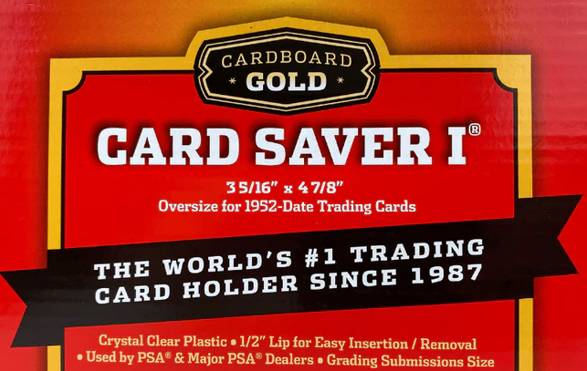SINGLE Cardboard Gold Card Saver 1® Semi Rigid Card Holder (1 Single C –  PartMart
