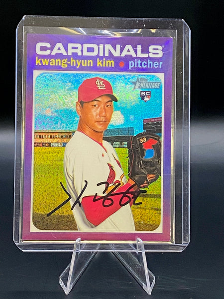 2020 Topps Heritage Purple Chrome Kwang-Hyun Kim #THC-544