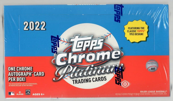 2022 Topps Chrome Platinum Anniversary Baseball Factory Sealed Hobby Box