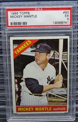 1966 Topps Mickey Mantle #50 PSA 5 Yankees