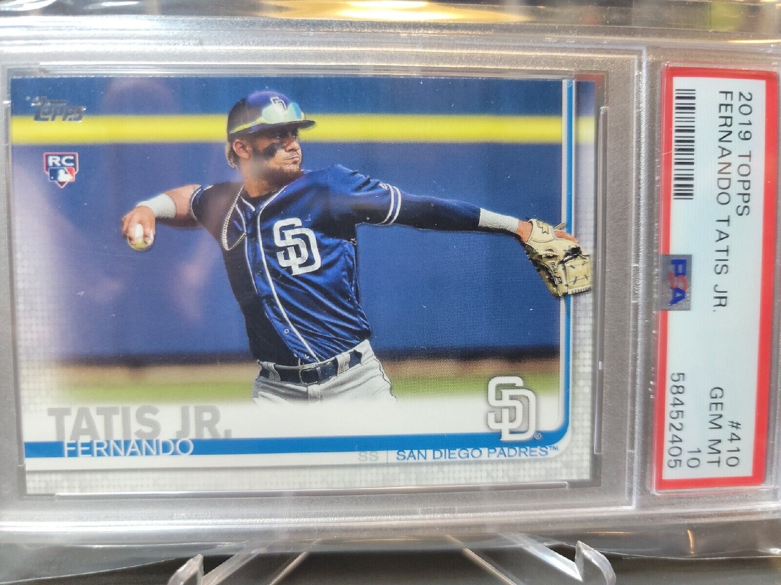  2019 TOPPS #410 FERNANDO TATIS JR. RC PADRES BASEBALL