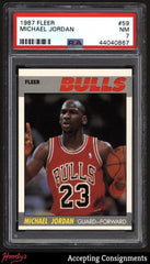 1987-88 Fleer #59 Michael Jordan BULLS PSA 7 NM