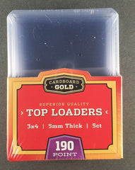 Cardboard Gold 190pt Top Loaders for Trading Cards (5 per box)