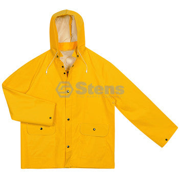 STENS 047-004  3 Piece Rainsuit,Detach Hood,Yellow,L / Large Yellow