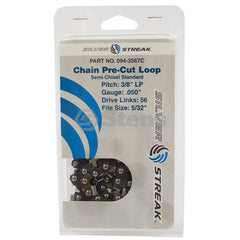 STENS 094-3567C  Chain Loop Clamshell 56 DL / 3/8" LP, .050, S-Chisel Standard