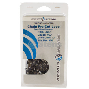STENS 096-3727C  Chain Loop Clamshell 72 DL / .325", .050, S-Chisel Standard