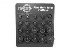 Rotary 10125. ASSORTMENT FLAT IDLER COMPOSITE PULLEYS