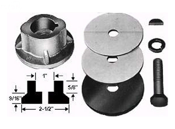 Rotary 1155. ADAPTOR ASSEMBLY 1" BLADE