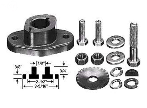 Rotary 1162. ADAPTOR ASSEMBLY BLADE 7/8" MTD 10769