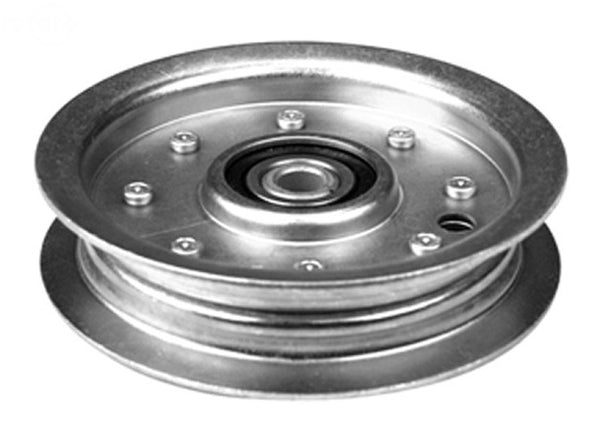 Rotary 11633. AYP PULLEY IDLER FLAT 3/8" X 4-1/2".  AYP 151831, 173981, 175820 HUSQVARNA: 532 17 58-20