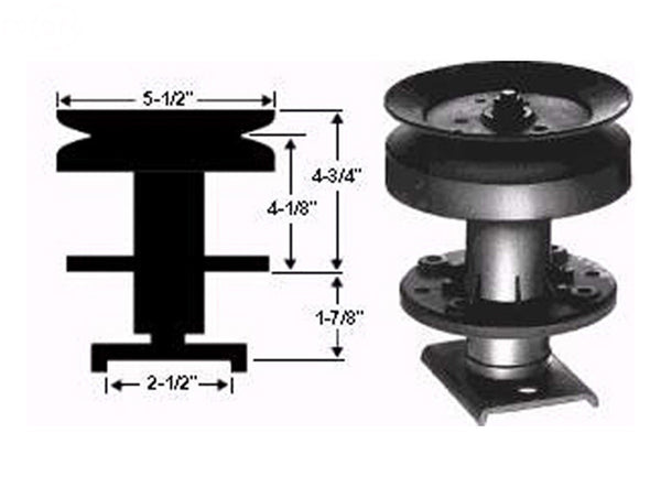 Rotary 1171. QUILL / MANDREL / JACKSHAFT ASSEMBLY SEARS 101477X, 101477