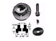 Rotary 1184. ADAPTOR ASSEMBLY BLADE 1"