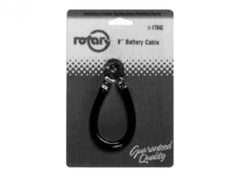 *NLA* Rotary 11940. CABLE BATTERY CARDED 8" BLACK
