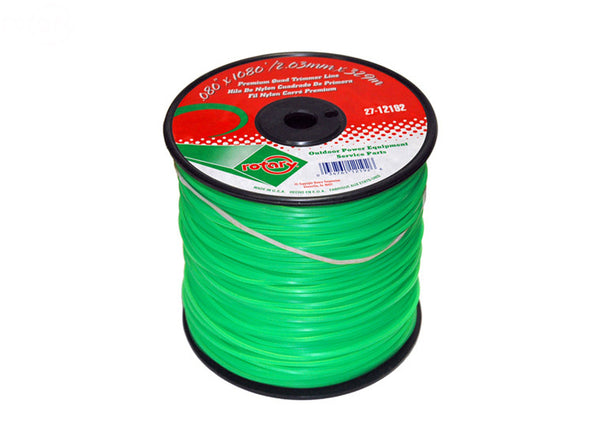 Rotary 12192. LINE TRIMMER .080  1080' MED SPOOL QUAD GREEN