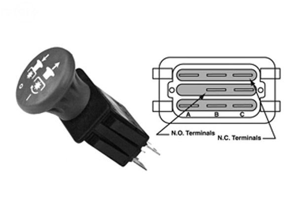 Rotary 12624. PTO SWITCH EXMARK: 116-0124