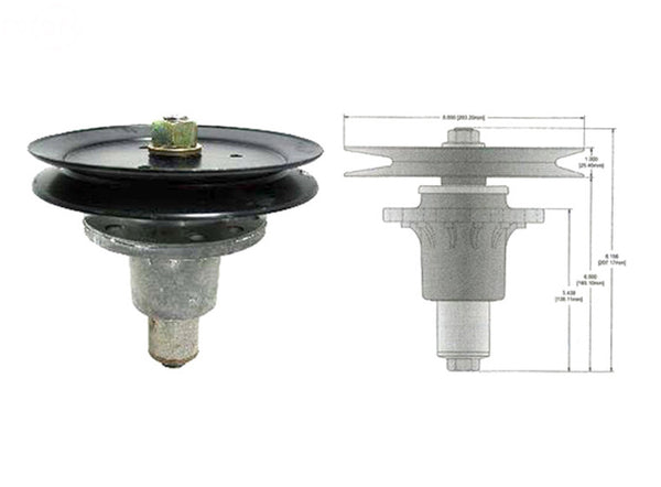 Rotary 13006. SPINDLE ASSEMBLY EXMARK REPL EXMARK 1-644092.