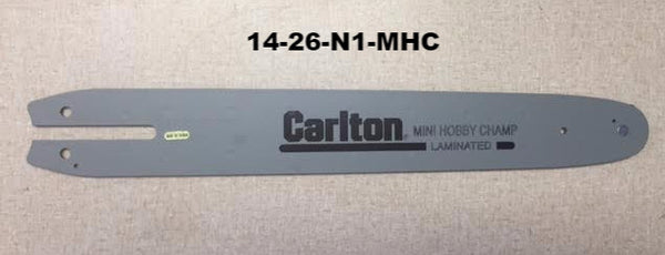 14-26-N1-MHC CARLTON MINI HOBBY CHAMP 14" BAR.  3/8" PITCH, .050" GA, 50 DL.  Alt. 14-26-N150-RK.