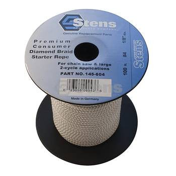 STENS 145-604.  100'Diamond Braid Starter Rope / #4 Diamond