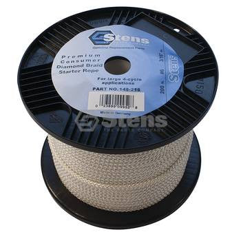 STENS 145-716.  200'Diamond Braid Starter Rope / #6 Diamond