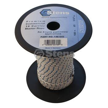 STENS 146-043.  100' Solid Braid Starter Rope / #5 Solid Braid